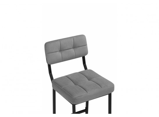 Полубарный стул Ларс selfie grey / черный