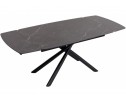 Стол Rivoli matt black marble sintered stone / black