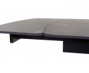 Стол Rivoli matt black marble sintered stone / black