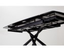 Стол Rivoli matt black marble sintered stone / black