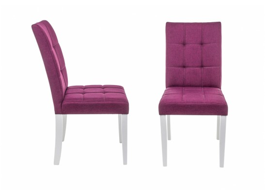Стул Madina white / fabric purple