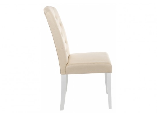 Стул Menson white / fabric сream