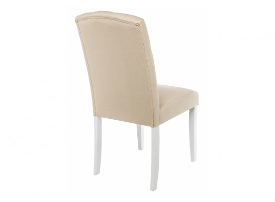 Стул Menson white / fabric сream