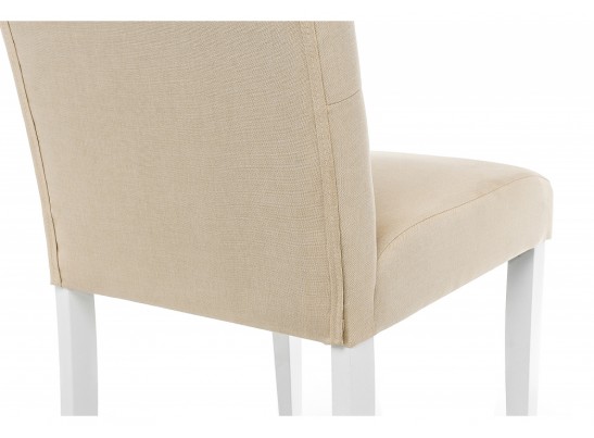 Стул Menson white / fabric сream