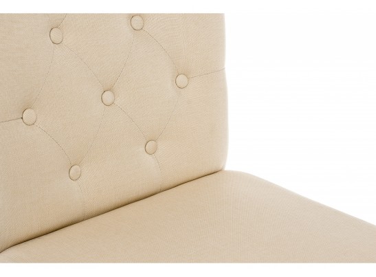 Стул Menson white / fabric сream
