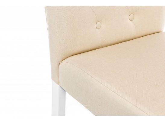 Стул Menson white / fabric сream