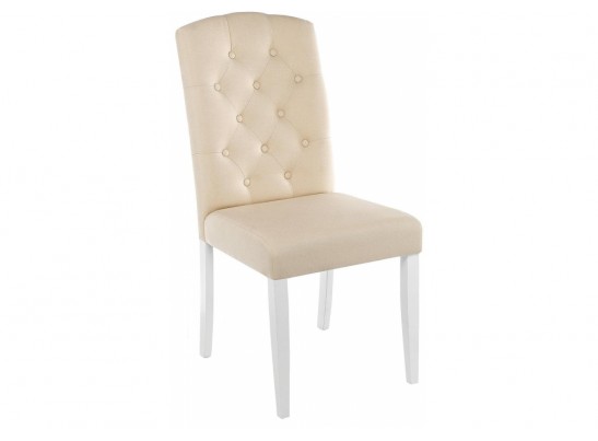Стул Menson white / fabric сream
