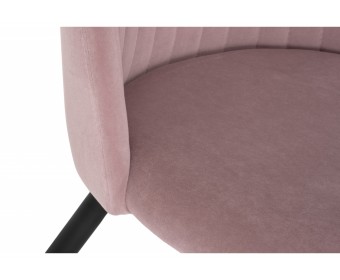 Стул на металлокаркасе Gabi 1 light purple / black