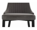 Стул на металлокаркасе Kora dark gray / black