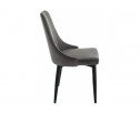 Стул на металлокаркасе Kora dark gray / black