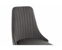 Стул на металлокаркасе Kora dark gray / black
