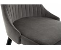 Стул на металлокаркасе Kora dark gray / black