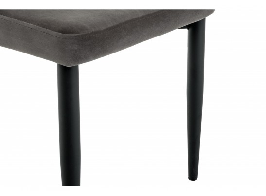 Стул на металлокаркасе Kora dark gray / black
