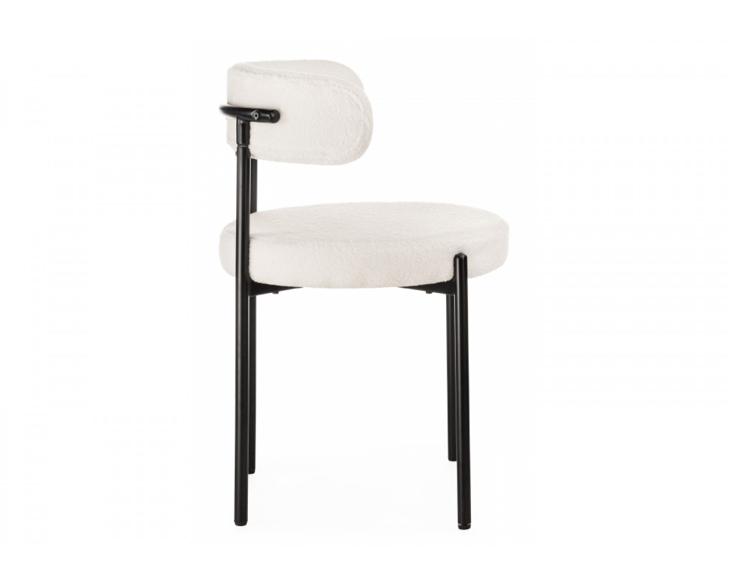 Стул на металлокаркасе Rudi white / black