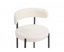 Стул на металлокаркасе Rudi white / black
