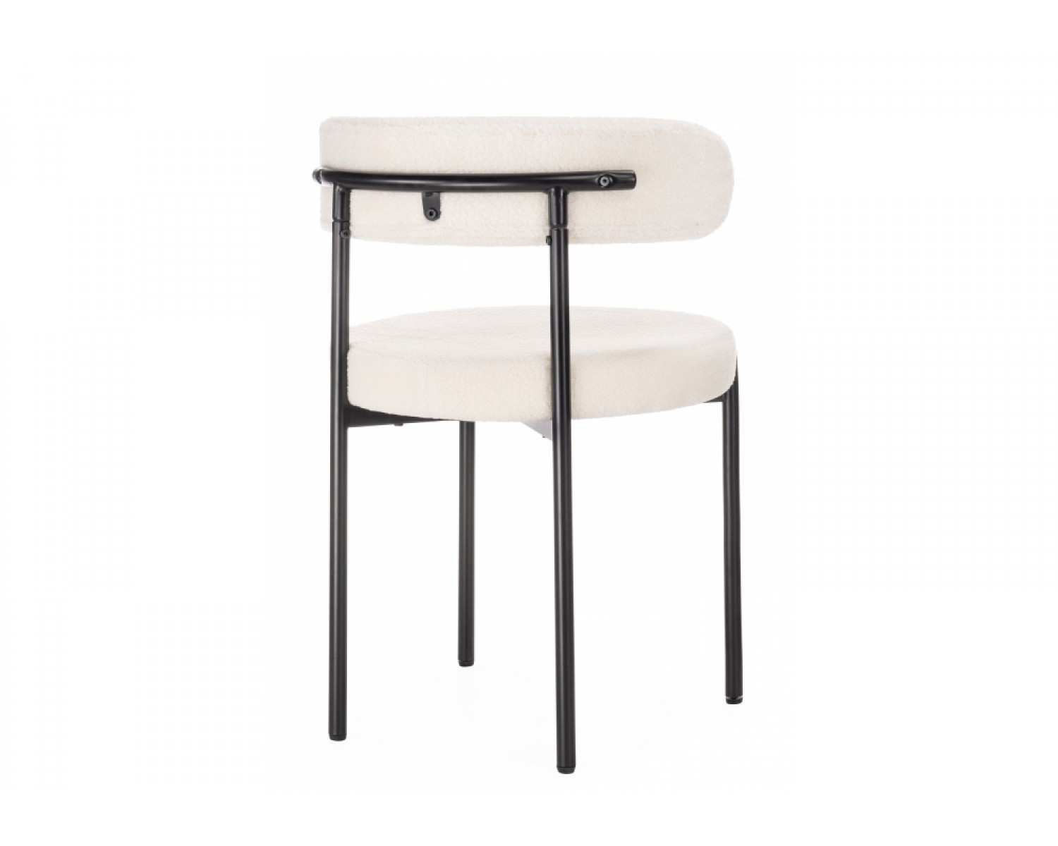 Стул на металлокаркасе Rudi white / black