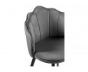 Стул на металлокаркасе Shell dark gray / black