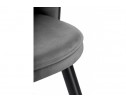 Стул на металлокаркасе Shell dark gray / black