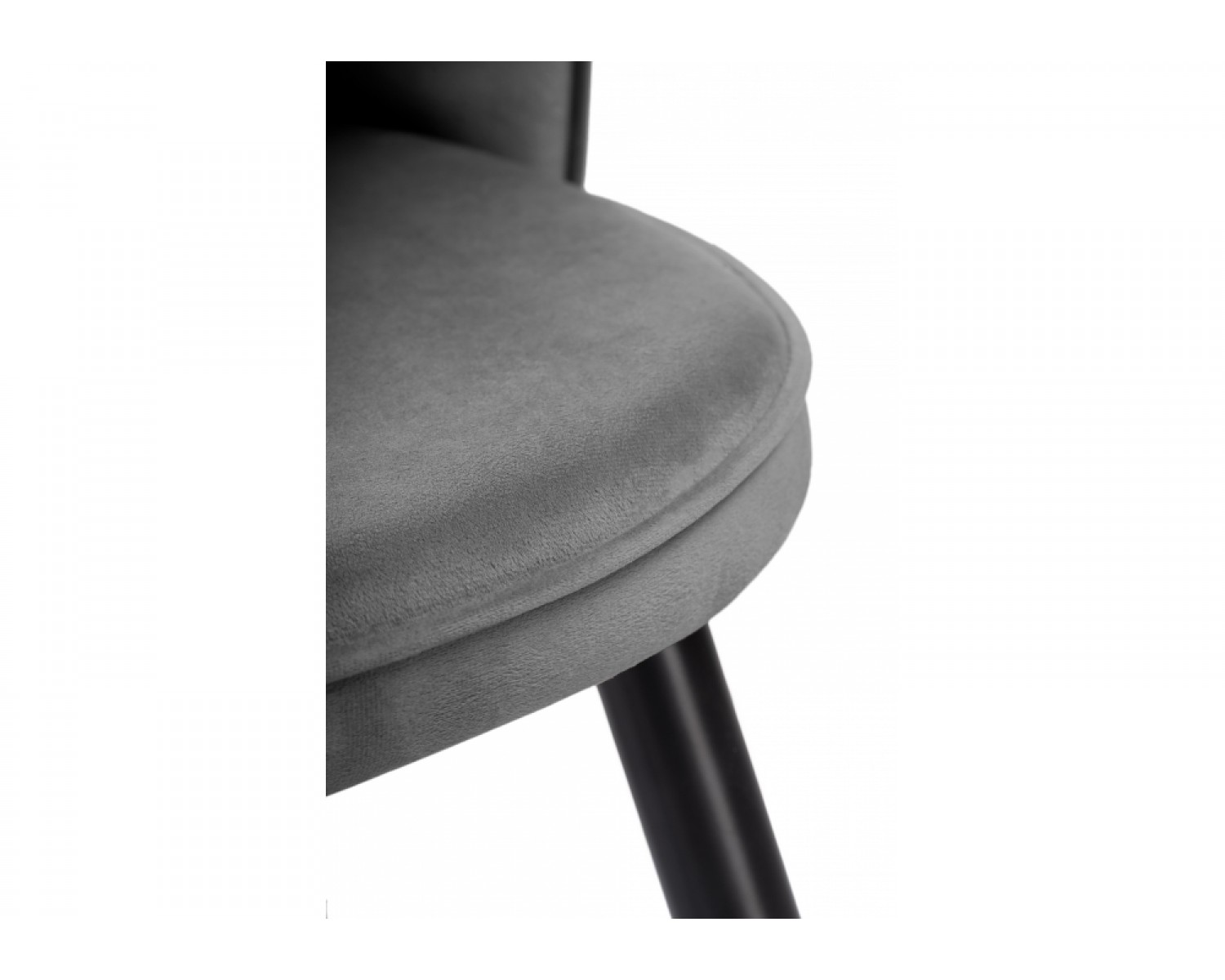 Стул на металлокаркасе Shell dark gray / black