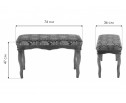 Банкетка Амадео орех / бежевый