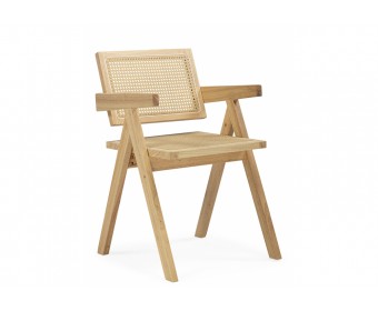 Деревянный стул Rattan wood