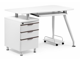Компьютерный стол Erida 120х60х75 white