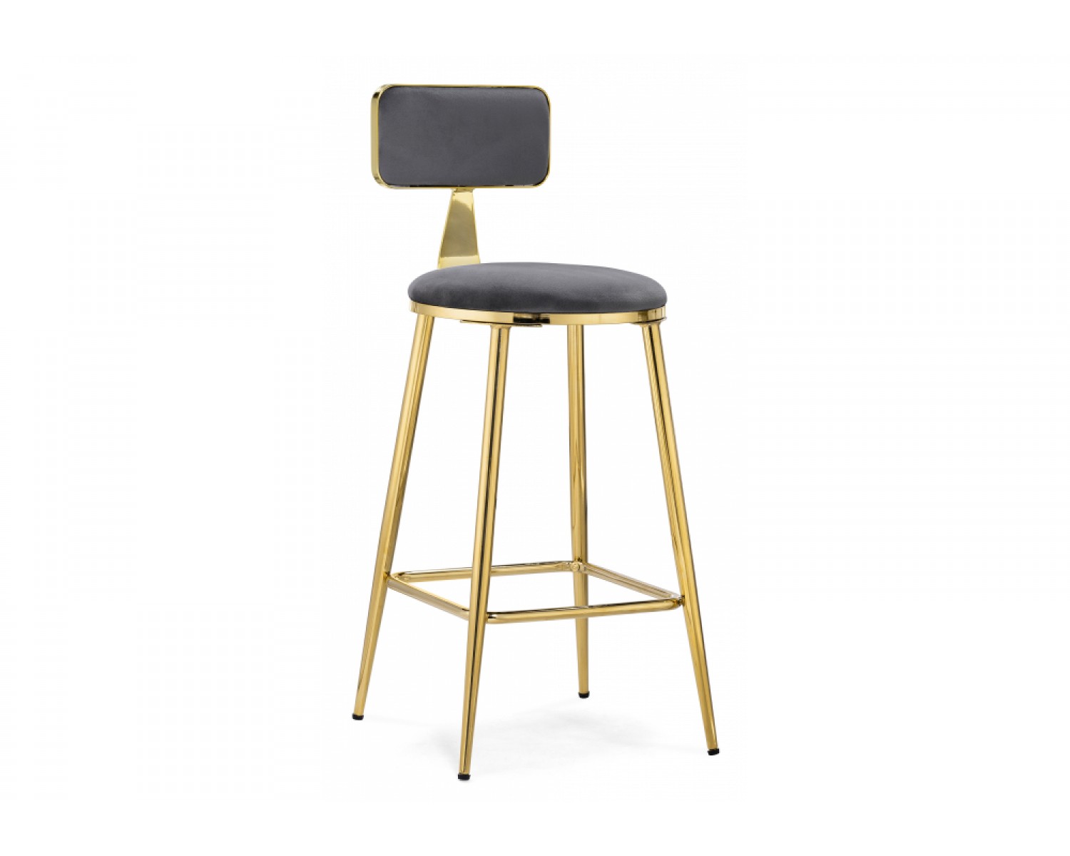 Полубарный стул Persi dark gray / gold