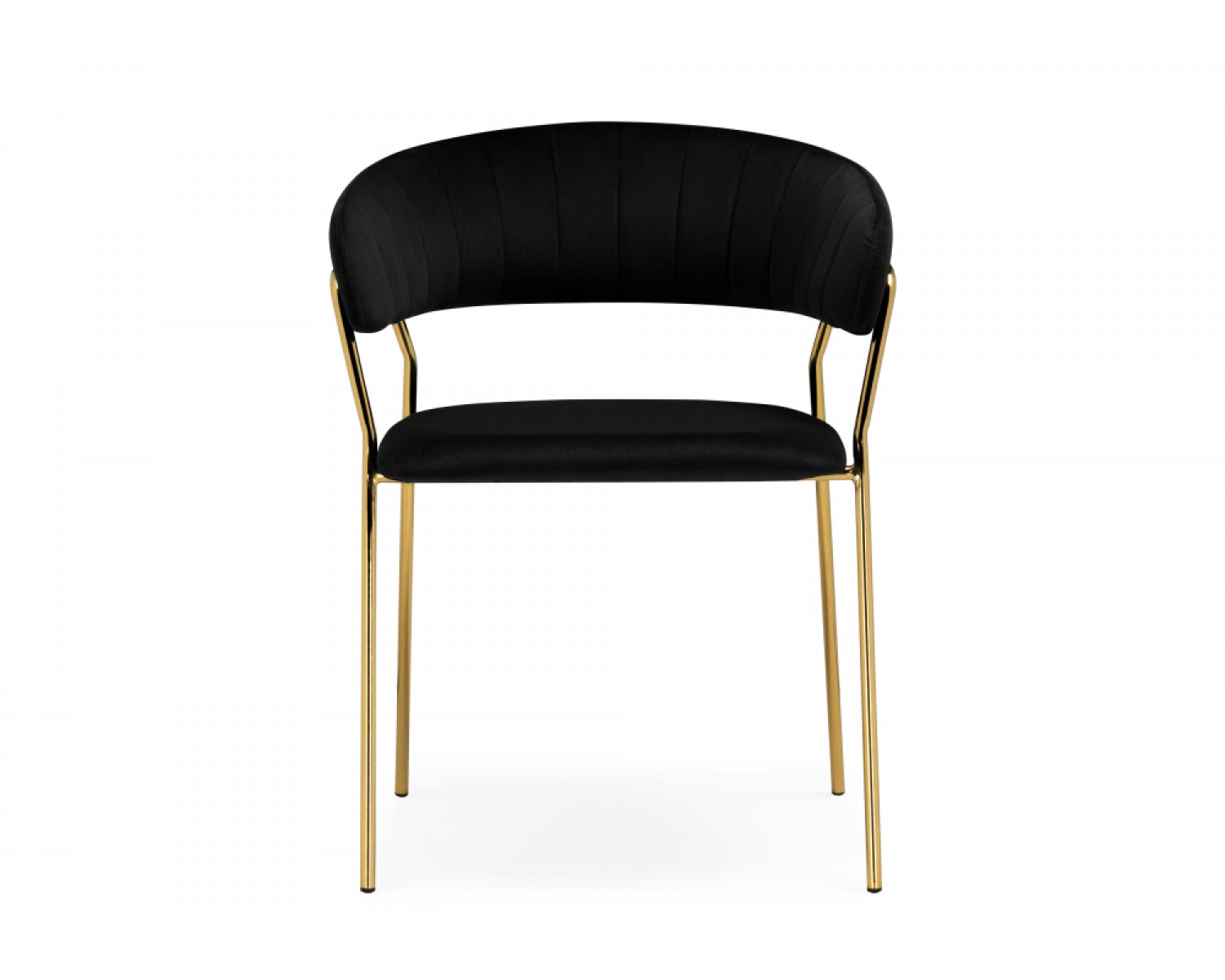 Стул на металлокаркасе Kamelia 1 black / gold