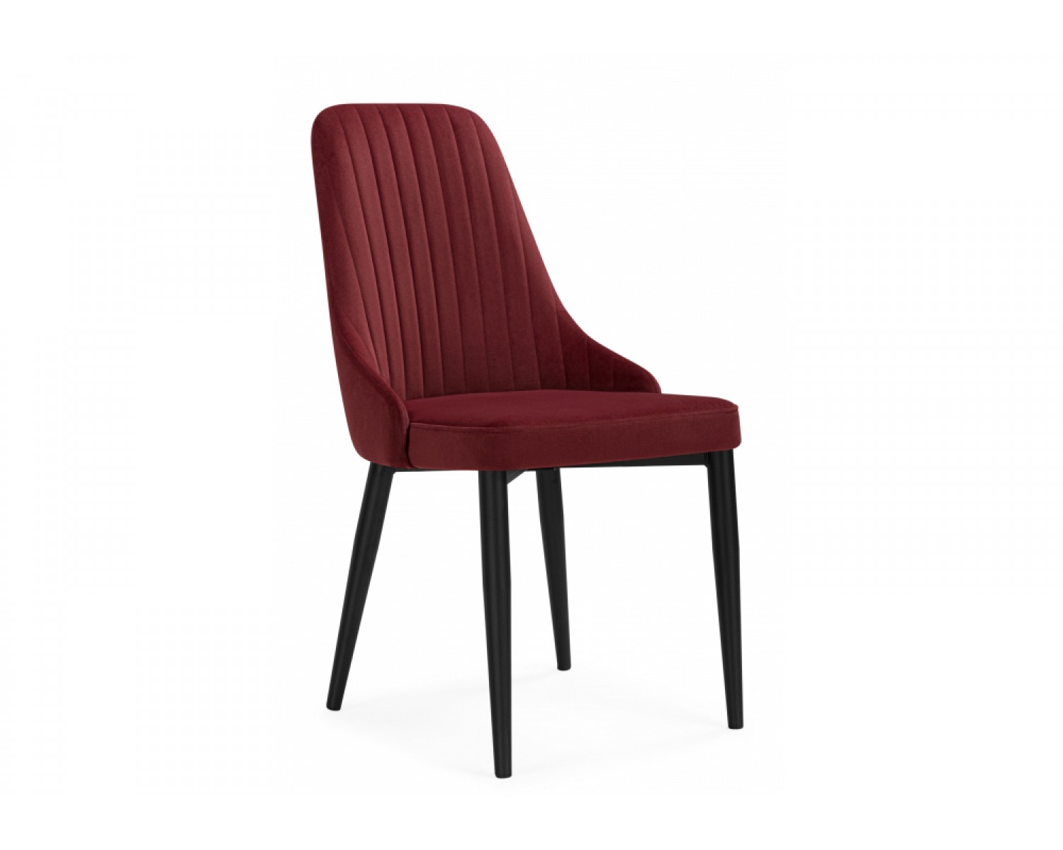 Стул на металлокаркасе Kora wine red / black