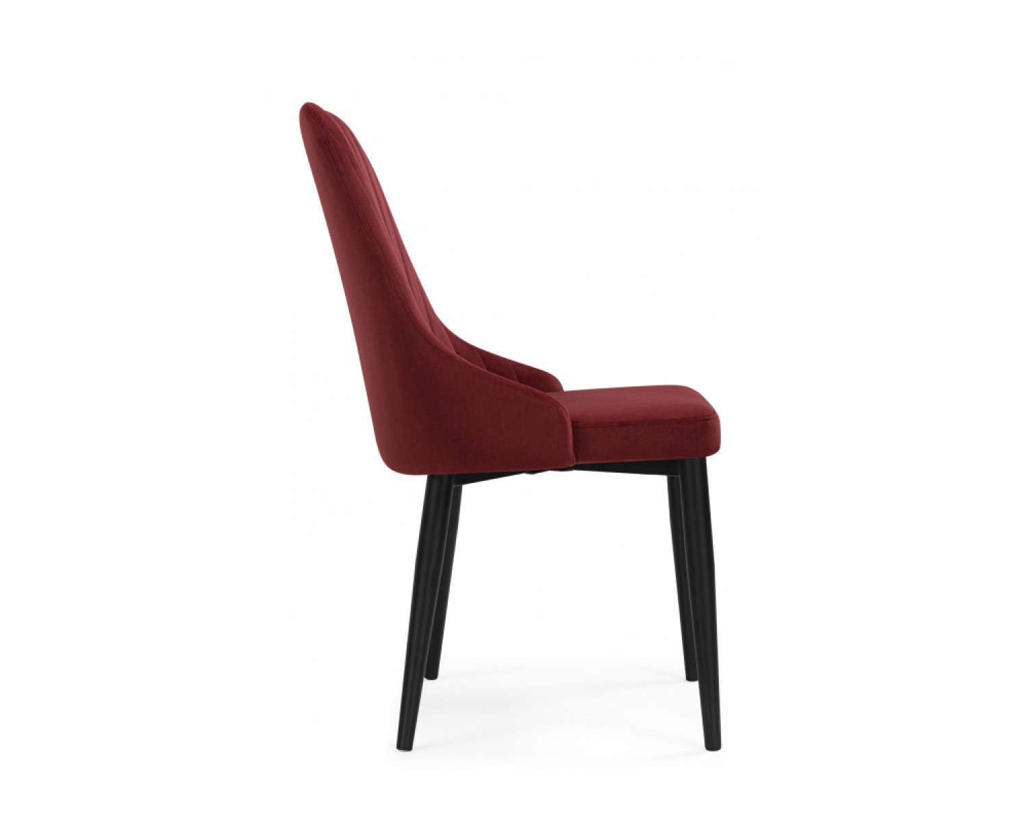 Стул на металлокаркасе Kora wine red / black