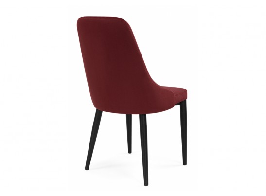 Стул на металлокаркасе Kora wine red / black