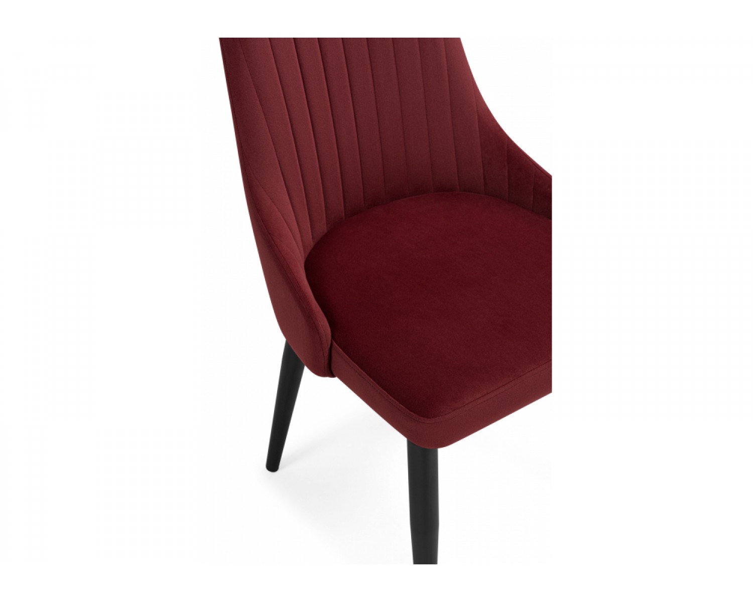 Стул на металлокаркасе Kora wine red / black