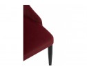 Стул на металлокаркасе Kora wine red / black