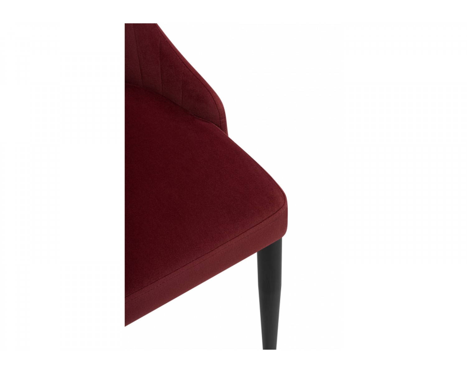 Стул на металлокаркасе Kora wine red / black