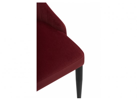Стул на металлокаркасе Kora wine red / black