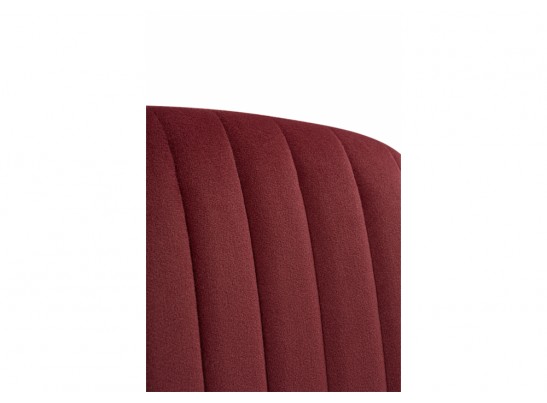 Стул на металлокаркасе Kora wine red / black