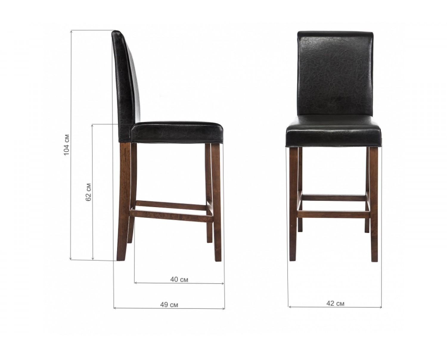 Барный стул Verden espresso / black