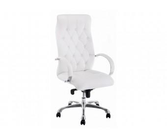 Компьютерное кресло Osiris white / satin chrome