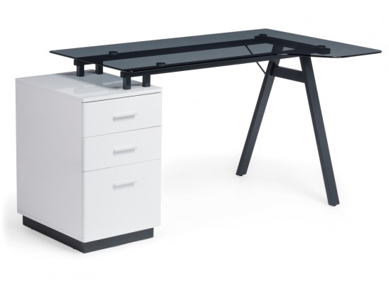 Компьютерный стол Torvi white / black