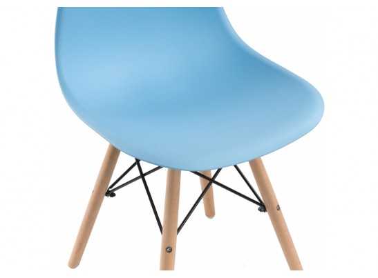 Пластиковый стул Eames PC-015 blue