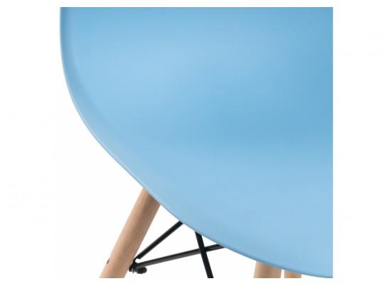 Пластиковый стул Eames PC-015 blue
