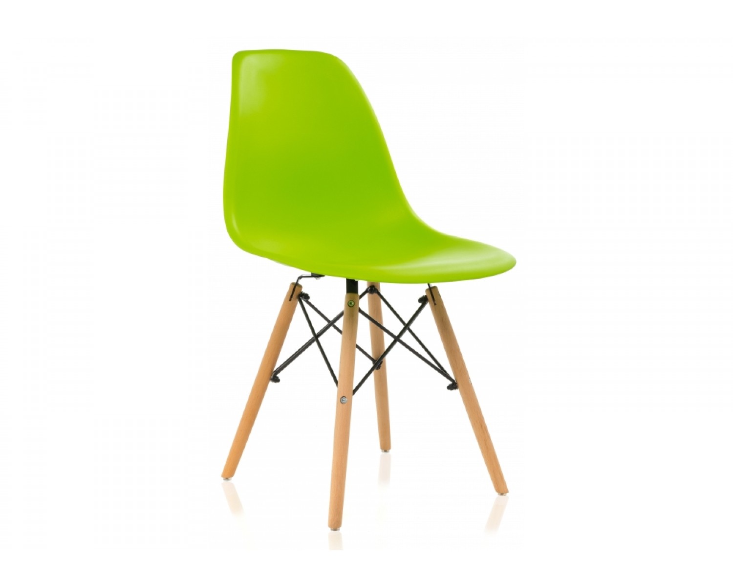 Пластиковый стул Eames PC-015 зеленый