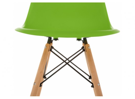 Пластиковый стул Eames PC-015 зеленый