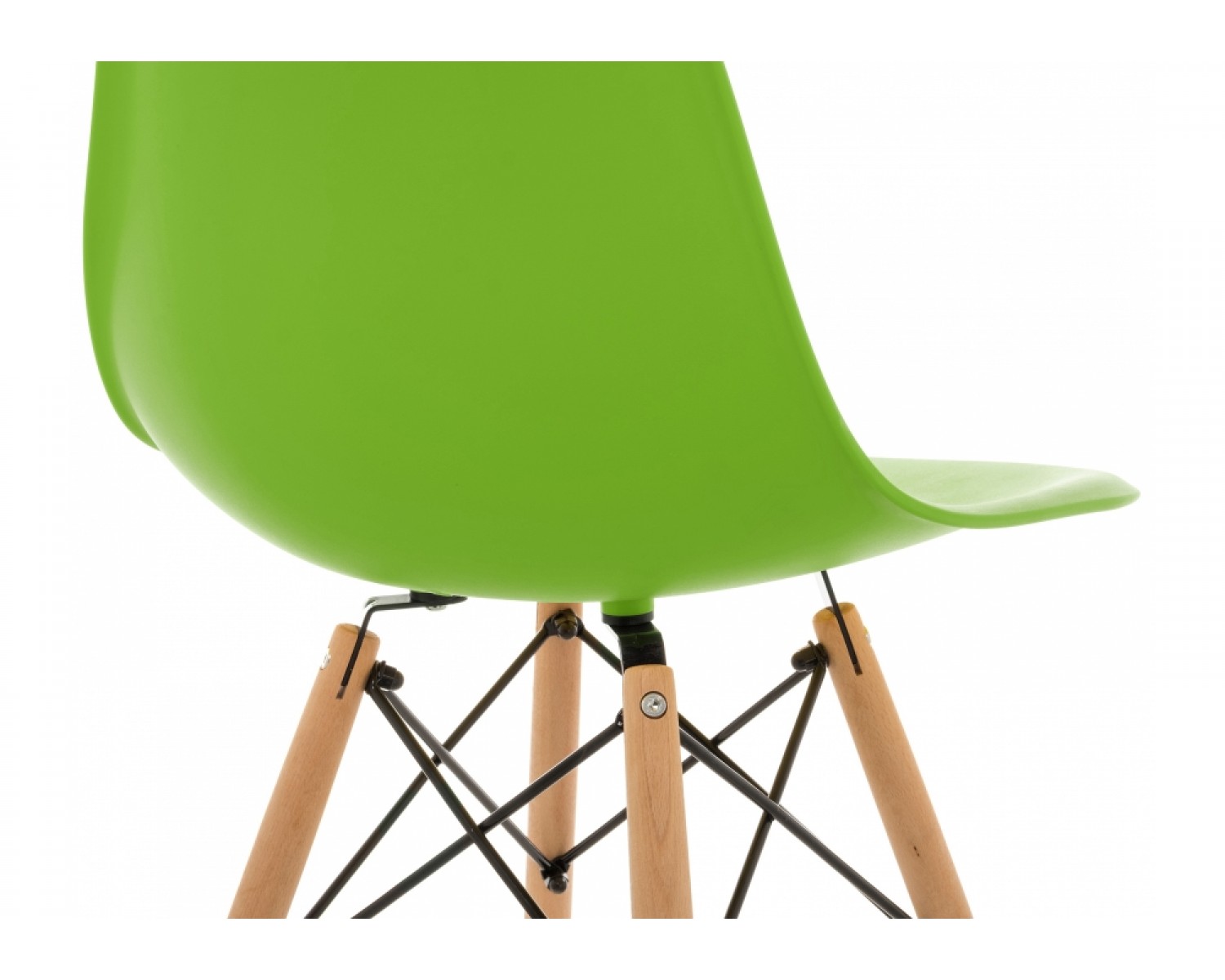Пластиковый стул Eames PC-015 зеленый