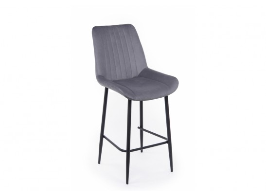 Полубарный стул Седа темно-серый (zd 995) / черный