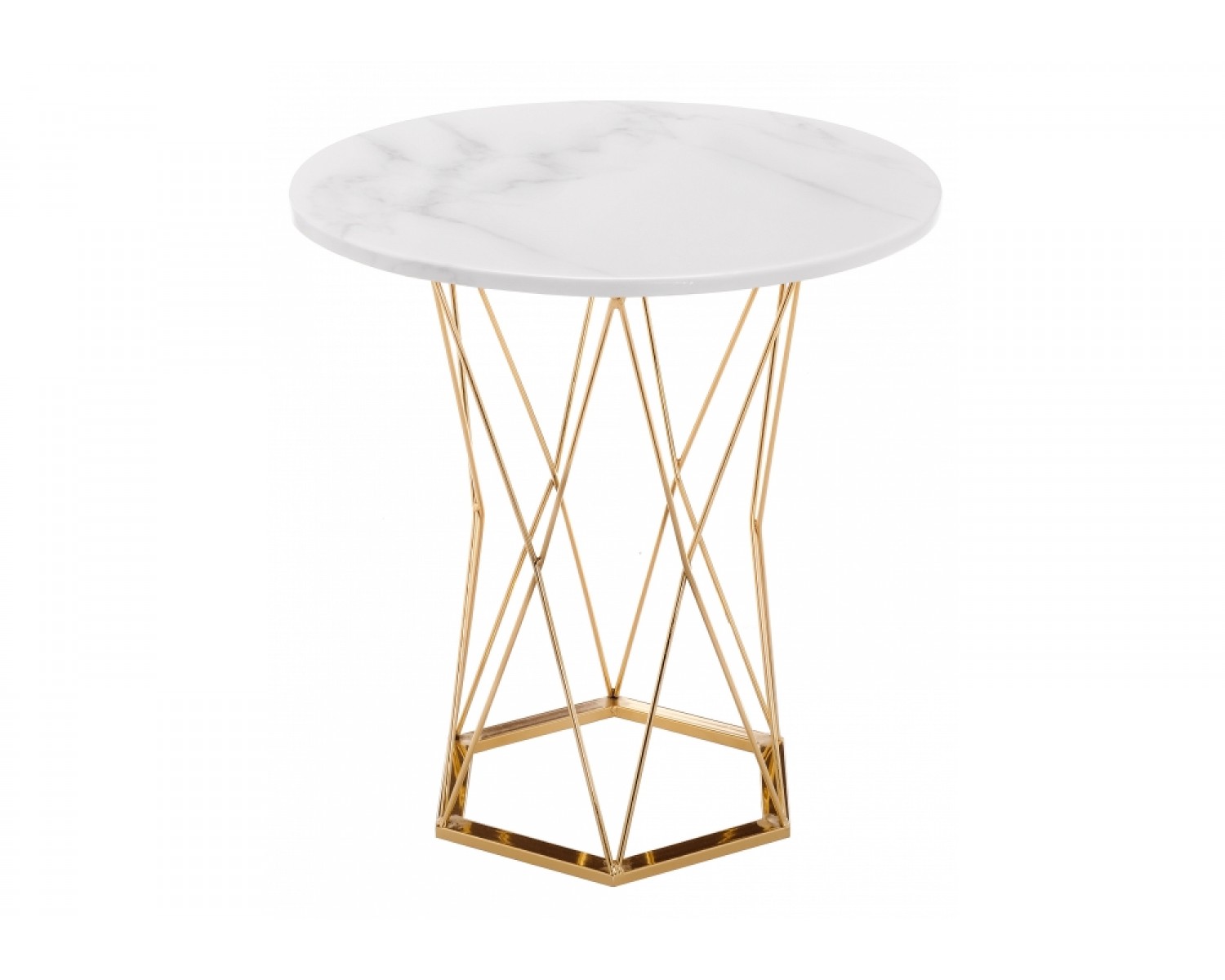 Стол Melan white / gold