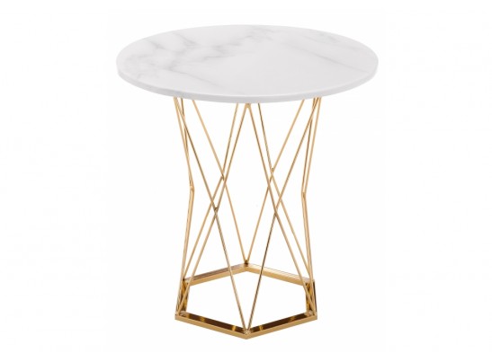 Стол Melan white / gold