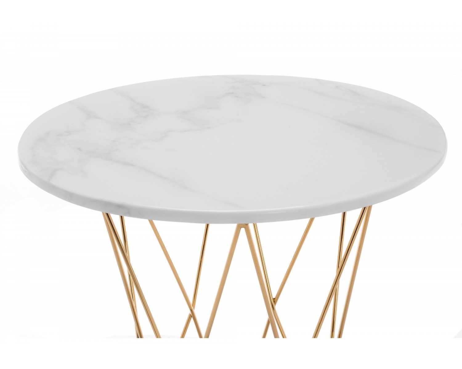 Стол Melan white / gold