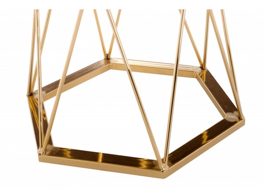 Стол Melan white / gold