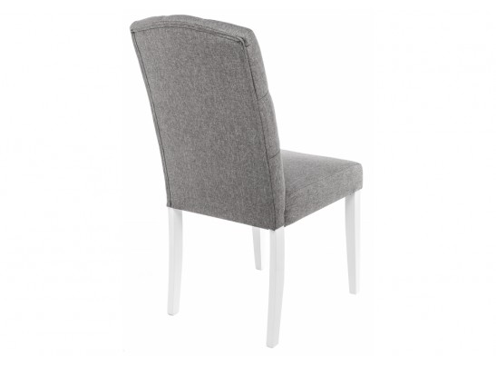 Стул Menson white / fabric pebble